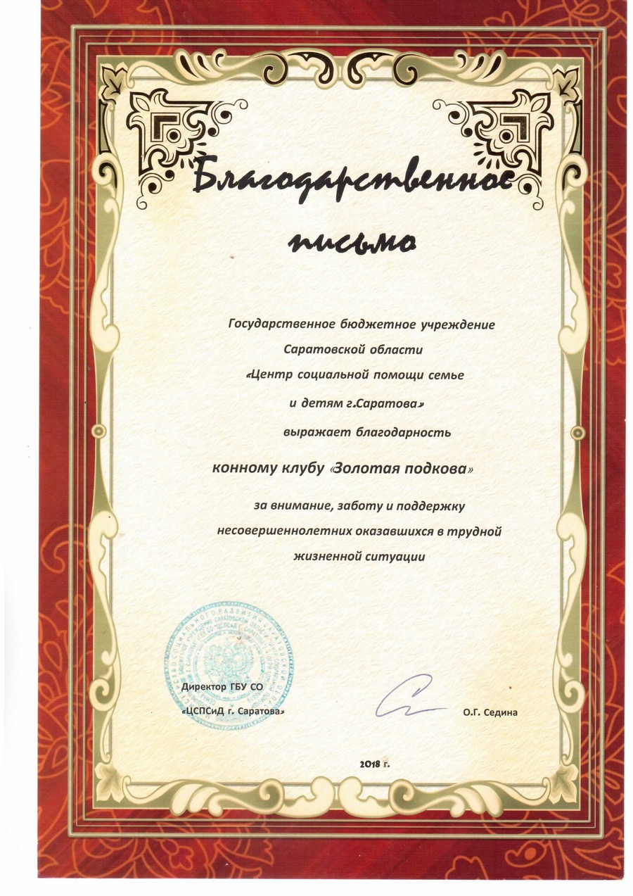 Достижения конного клуба "Золотая Подкова"