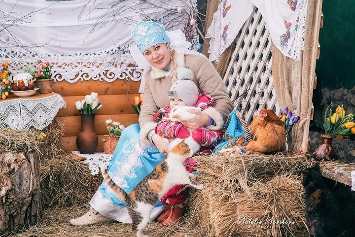 Фотосессия "Пасхальные чудеса" в конном клубе "Золотая Подкова"